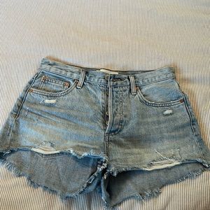 aritiza denim forum shorts